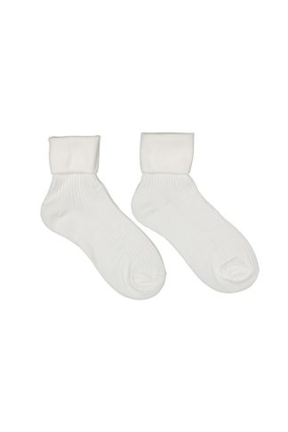 School Sock Stay Up Anklet, White
