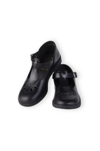 Toughees Teardrop School Shoes - Younger Girl